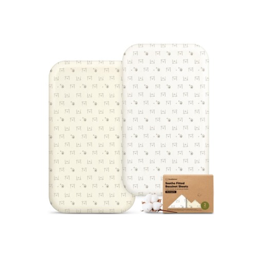 2-Pack Soothe Fitted Bassinet Sheets
