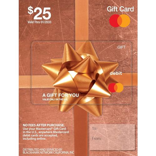 MasterCard Physical Gift Card -$25 (plus $3.95 Purchase Fee)