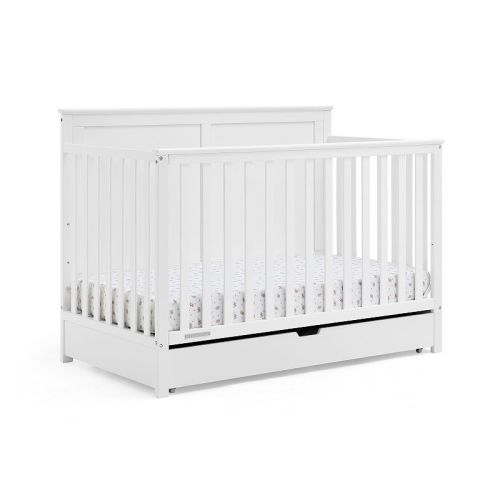 Delta Children Logan 6-in-1 Convertible Crib with Under Drawer