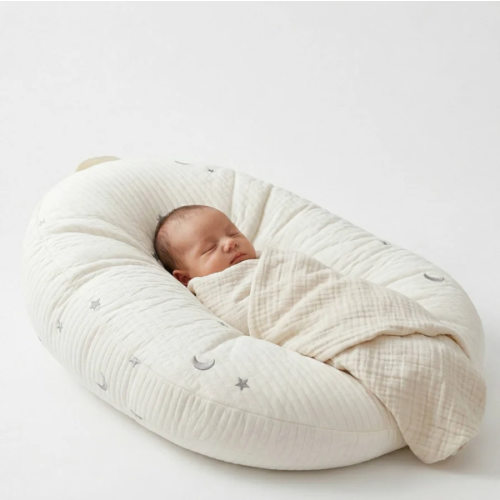 Baby Lounger Pillow Ergonomic Cotton Nest Anti Reflux Support
