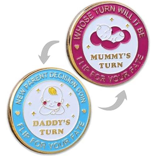 Baby Shower Gifts Parents Decision Coins for New Mom&Dad,Funny New Baby Gifts New Mom Gifts New Parents Gifts for Couples,Postpartum Gifts for Mom Essentials