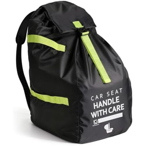 Upgrade Car Seat Travel Bag for Airplane: Car Seat Bags with Shoulder Handle for Air Travel Fit All Car Seats, Infant Carriers & Booster Seats, Carseat Cover Fit Doona Graco, Travel Essentials
