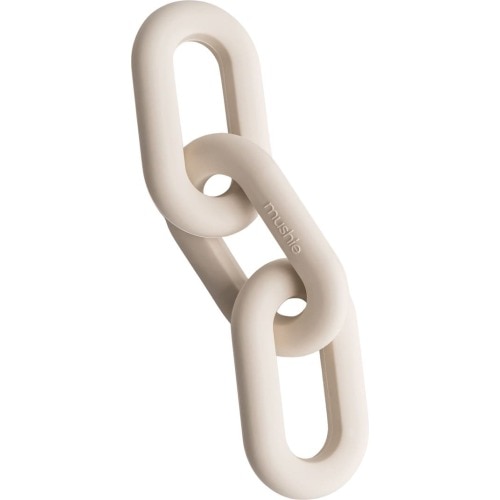 Mushie Links Silicone Teether, Shifting Sand