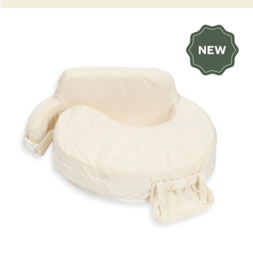 Super Deluxe Oat Nursing Pillow with 100% Organic Cotton Cover