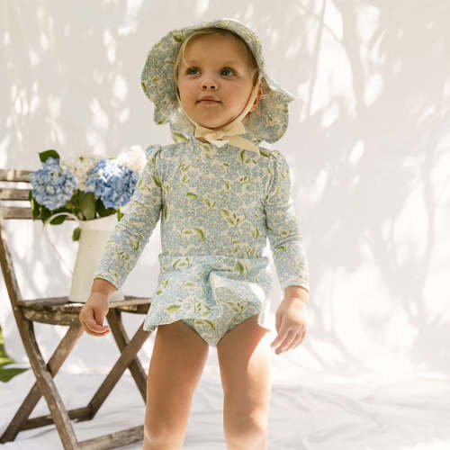 Valentina swimsuit · Hydrangea | Baby & Girls Swimsuits | Girls Bikinis | Luxury Swimsuits & Bikinis For Girls & Baby – Petit Playa