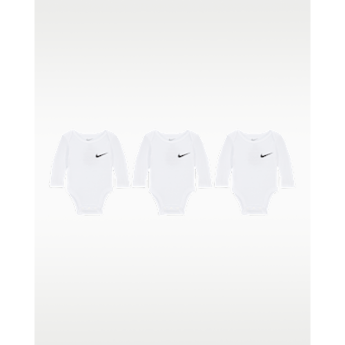 Nike Essentials Baby 3-Pack Long Sleeve Bodysuits. Nike.com