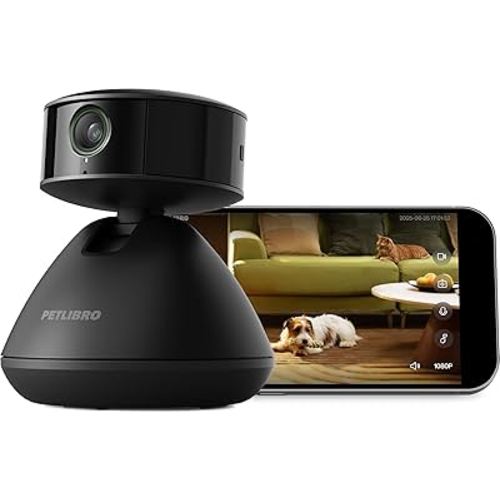 PETLIBRO Dog Camera with Phone App, 90 Days AI Trial, 360° Auto Tracking Pet Camera Indoor with Phone App for Home Alone Pets, Cat & Puppy Camera with 2-Way Audio, Night Vision, Indoor Camera WiFi