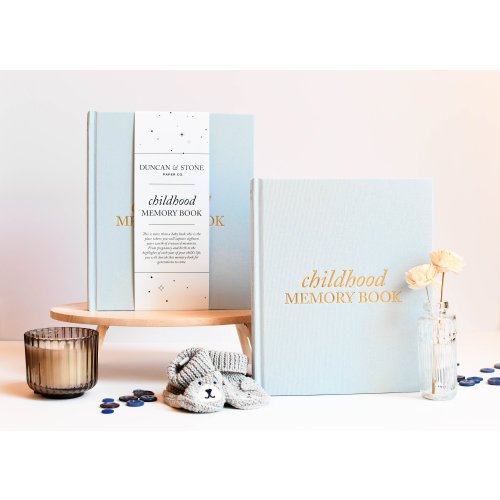 Childhood Memory Book: Birth through 18 Keepsake Journal | Baby Shower Gift for New Mom