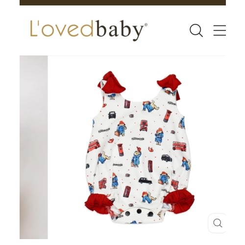 London Paddington | Organic Bowtie Shoulder Bodysuit – L'ovedbaby