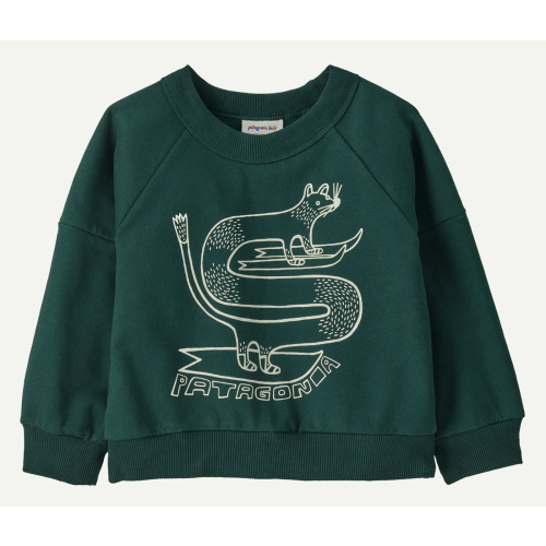 Patagonia Baby Crewneck Sweatshirt- Color: Skisel: Cascade Green