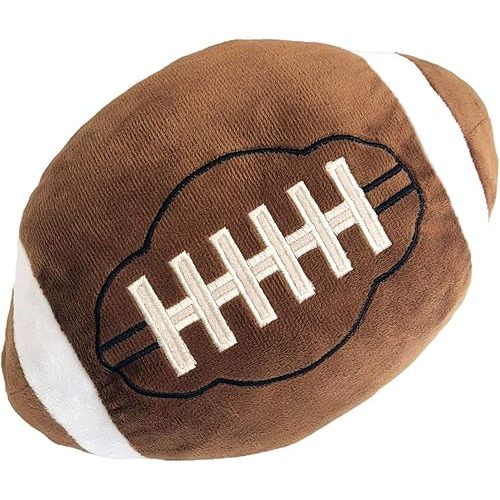 Football Plush Pillow Fluffy Durable Football Pillows Stuffed Football Throw Pillow Soft Sports Ball Interactive Football Creative Room Decor Birthday Party Gift for Kids 11 Inches
