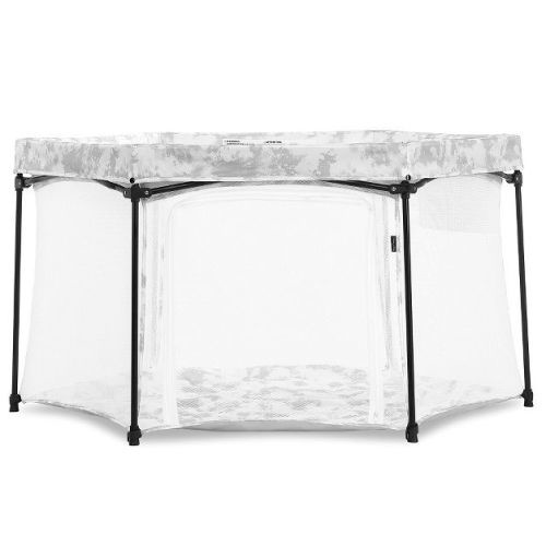 Dream On Me Onyx Playpen – Lightweight, Portable Baby Playard with Padded Floor, Breathable Mesh Walls & Carry Bag; Great for Indoor/Outdoor Use