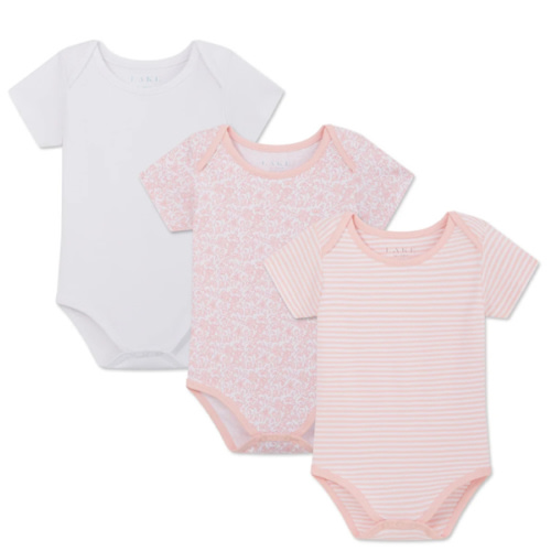 LAKE | Baby | Pima Cotton Pajamas | English Rose Baby Bodysuit Bundle