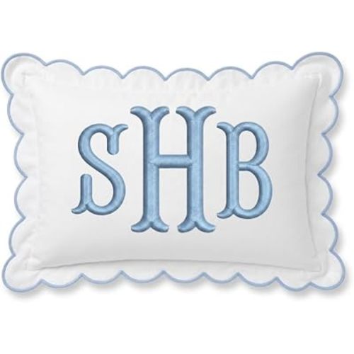 Personalized Monogram Pillow Cover, Custom Embroidered Initials Pillowcase, Custom Text Embroidered Pillow Cover, Nursery Decor Cushion, Baby Room Pillow