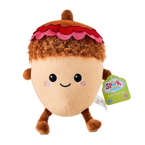Spark.Create.Imagine. Acorn Plush Toy, Brown, 11"