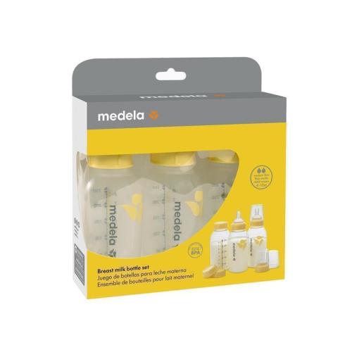 Medela Breastmilk Bottle 250ml with Wide Base Teat 3 Pack