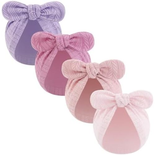 LIDHAY Newborn Baby Bow Knot Turban Hat Infant Hospital Hat Cotton Head Wrap Beanie Cap for Toddler Boys Girls 0-12 Months