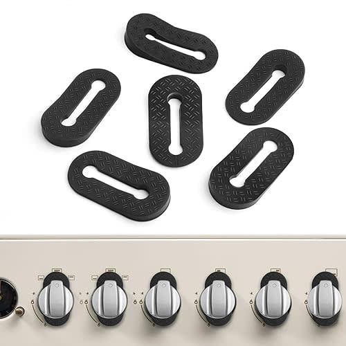 Silicone Stove Knob Safety Locks - Child Proof Oven Knob Locks (6 Pack)]