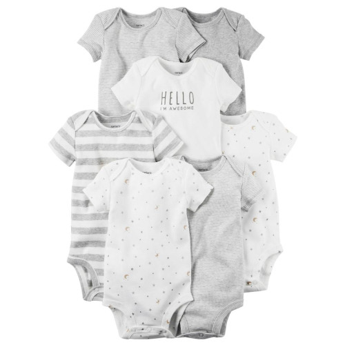 Carter's 7 Pack Assorted Pattern Bodysuits