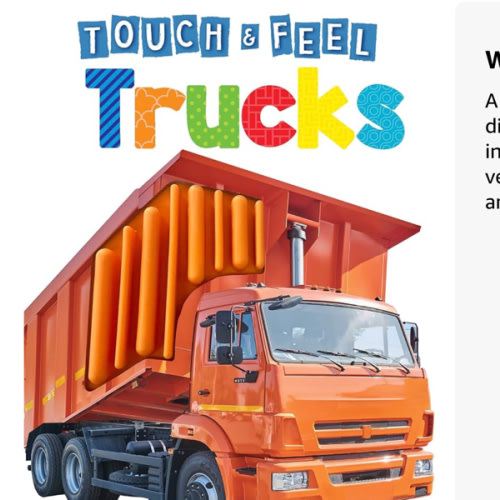 Trucks - Touch and Feel Board Book - Sensory Board Book (Touch & Feel Sensory Board Books for Baby & Toddler Time)