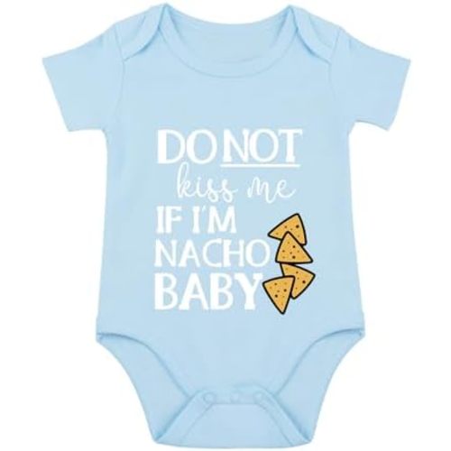 Funny Baby Bodysuit Nacho Baby Infant Newborn Do Not Kissme If Im Nacho Unisex Romper