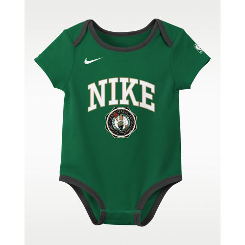 Boston Celtics Just Do It Baby Nike Basketball Bodysuit Set (2-Pack). Nike.com