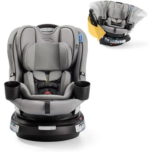 Graco EasyTurn 360 2-in-1 Rotating Convertible Car Seat, Solae