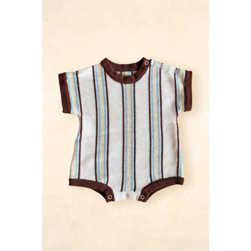 Retro Stripe Romper | Azure – Kiin ®