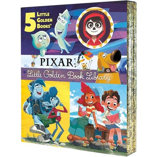 Pixar Little Golden Book Library (Disney/Pixar): Coco, Up, Onward, Soul, Luca Hardcover – Picture Book, September 7, 2021