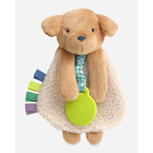 Itzy Ritzy Lovey Including Teether, Teething Relief, 0 Months & Up (Puppy)