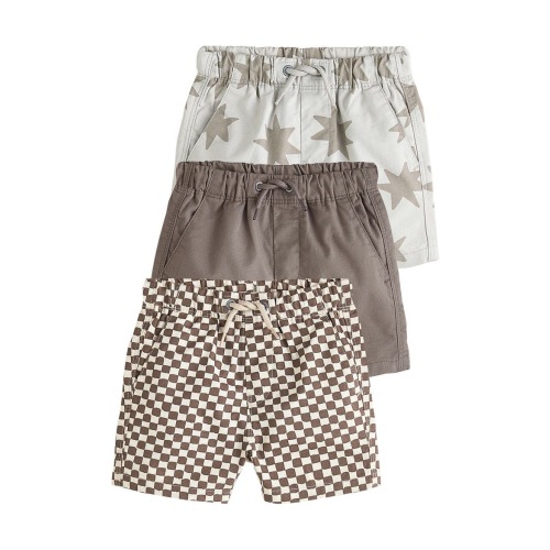 Kids' Set of 3 Assorted Cotton Shorts