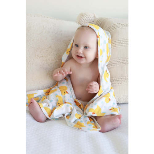 Embroidered Bamboo Hooded Towels for Babies | Caden Lane