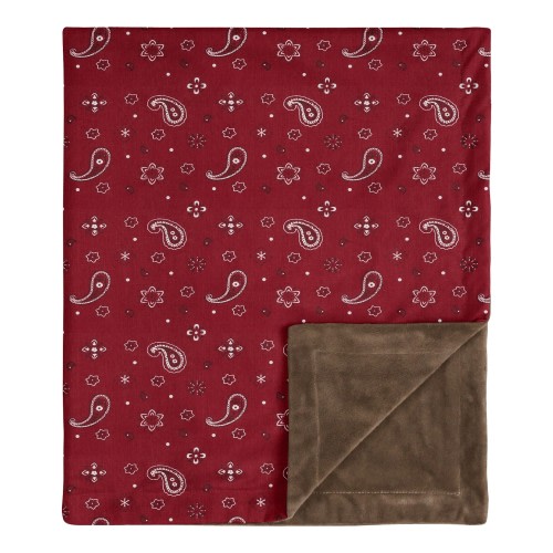 Wild West Bandana Collection Boy Baby Receiving Security Swaddle Blanket - Red Western Southern Country Cowboy