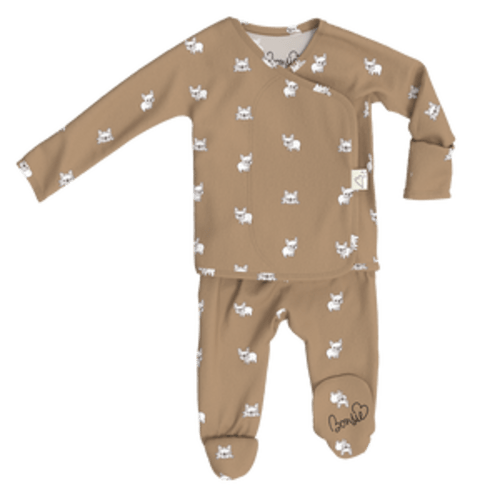 Footie - Frenchie – Bonsie Skin to Skin Babywear