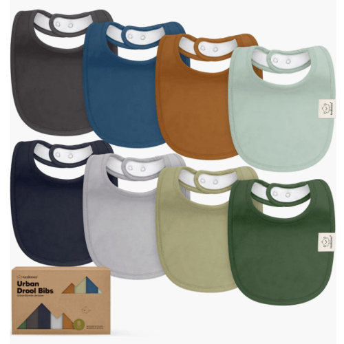 8-Pack Baby Drool Bibs