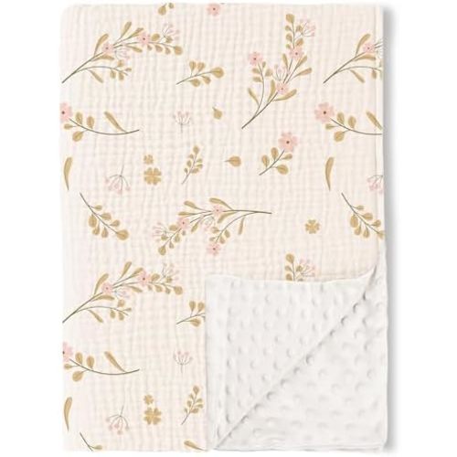 Konssy Soft Muslin Baby Blanket for Unisex Boys & Girls, 30 x 40 Inch