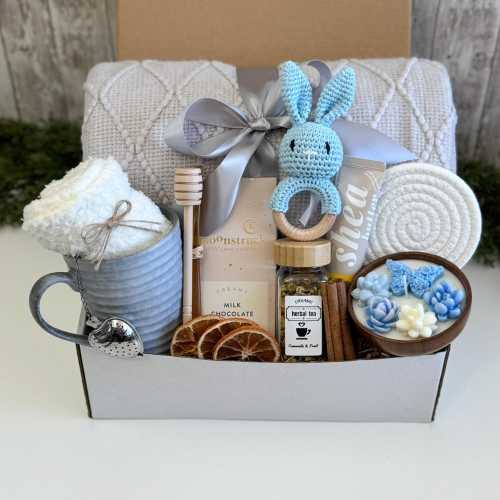 New Baby Gift Box, Congrats On Your New Baby, Bew baby boy gift box, Congratulations Pregnancy Gift Set, Congrats new baby gift basket