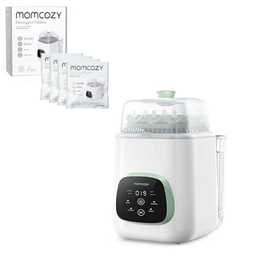 Momcozy KleanPal Pro Baby Bottle Washer & Momcozy Official Washing Block for Momcozy KleanPal Pro Baby Bottle Washer, 120 Tablets