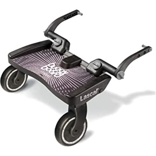 Lascal BuggyBoard Maxi Universal Stroller Board, Fits Strollers Including UPPAbaby, Baby Jogger, Bugaboo, No Need for a Double Stroller for Infant and Toddler, Max Weight 66 lbs, Black
