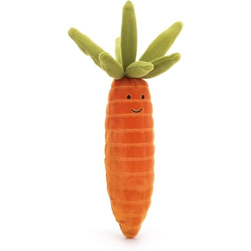 Jellycat Vivacious Vegetable Carrot Stuffed Toy, 6.5 inches - Vegetable Plush - Great Gift Idea