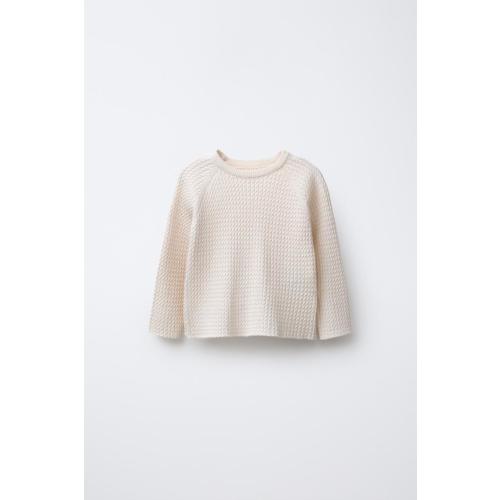 CABLE KNIT SWEATER - Light pink | ZARA United States