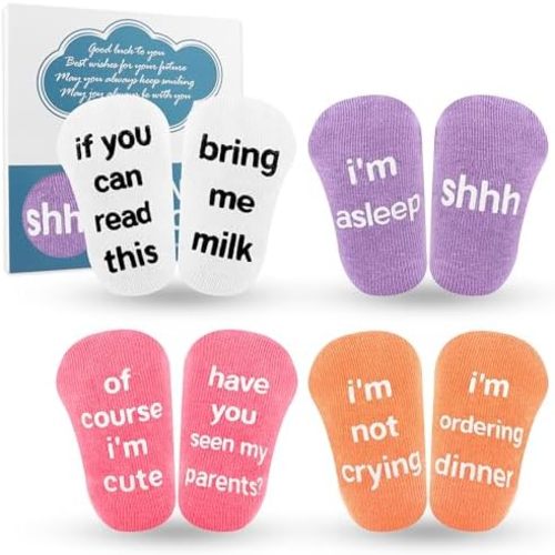Moyel Baby Socks 0-12 Months, Cute Shower Gift Ideas