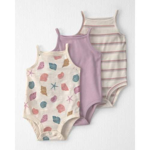 Baby Girl 3-Pack Organic Cotton Bodysuits - Little Planet | Carter's
