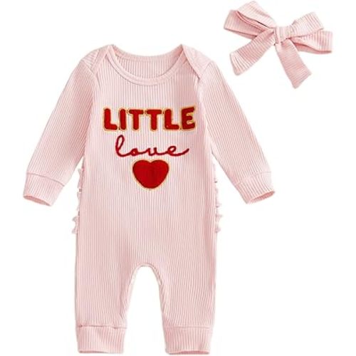 Adobabirl My First Christmas Baby Girl Outfit Newborn Onesie Embroidery Long Sleeve Romper Headband Fall Winter Clothes