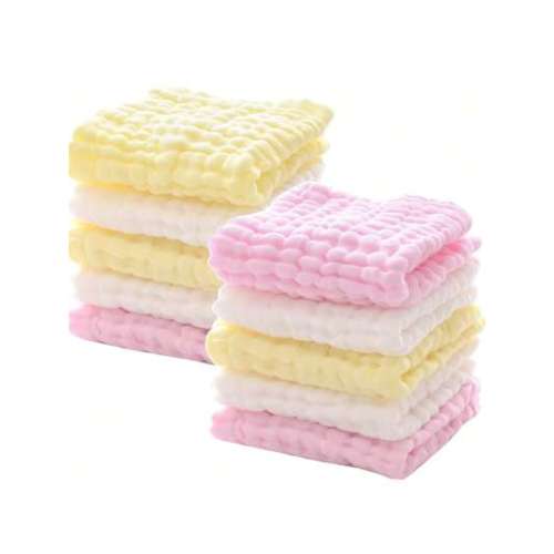 10 Pcs/11 Pcs,Washcloths - Soft Face Cloths For Newborn, Absorbent Bath Face Towels, Wipes, Burp Cloths, Baby Registry As Shower. Pack Of 10 (Green,Blue,White)