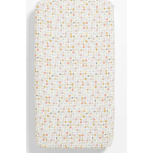 Stay Cool Flora 100% Organic Cotton Baby Crib Fitted Sheet
