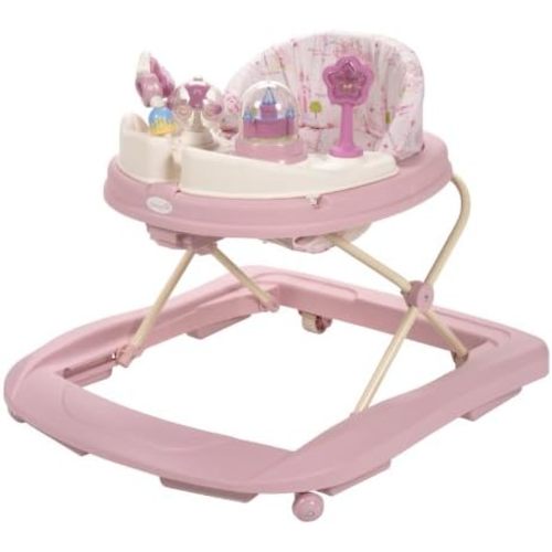 Disney Baby Princess Walker with Wheels, Pink Baby Walkers and Activity Center for Infants