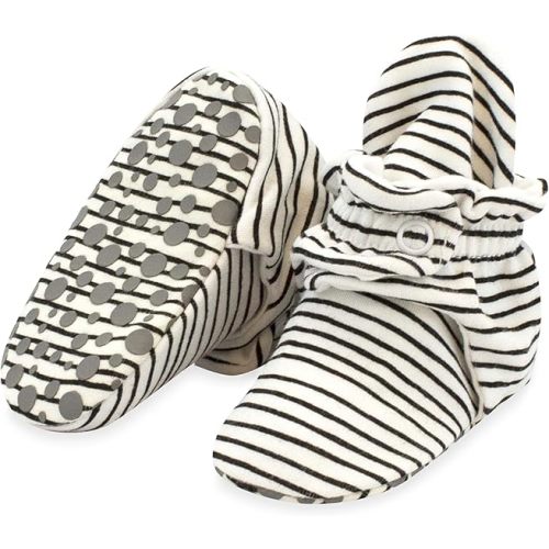 Zutano Unisex Organic Cotton Baby Booties, Stay-On and Non-Slip, Newborn to Toddler