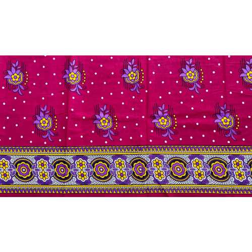 Zanzibar Khanga, African fabric: Khanga nzito "Berry", baby sling, beach towel, wrap, leso, cotton fabric 1.32 m x 1.75 m