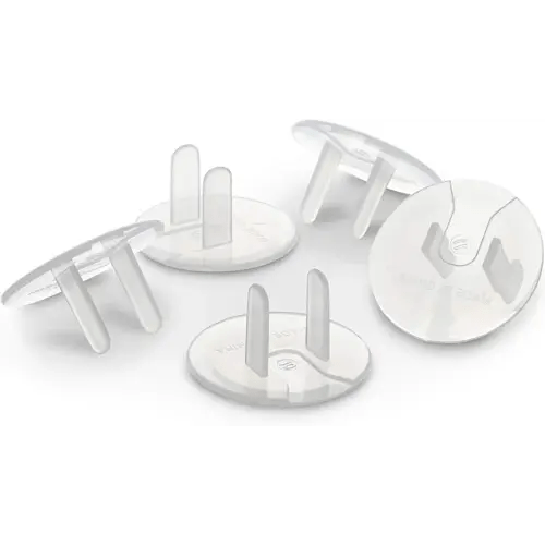 Outlet Plug Covers (32 Pack) Clear Child Proof Electrical Protector Safety Caps - Jool Baby